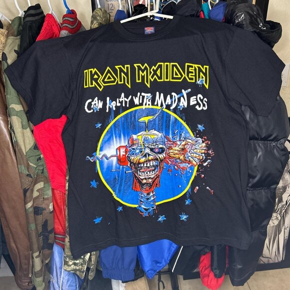 Iron Maiden Can I Play With Madness Band Tour Tee - Picture 1 of 4